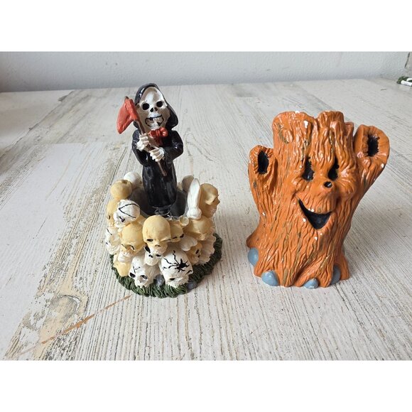 Grim reaper bobblehead village skull tree vintage people accessory grim reaper - Picture 1 of 10